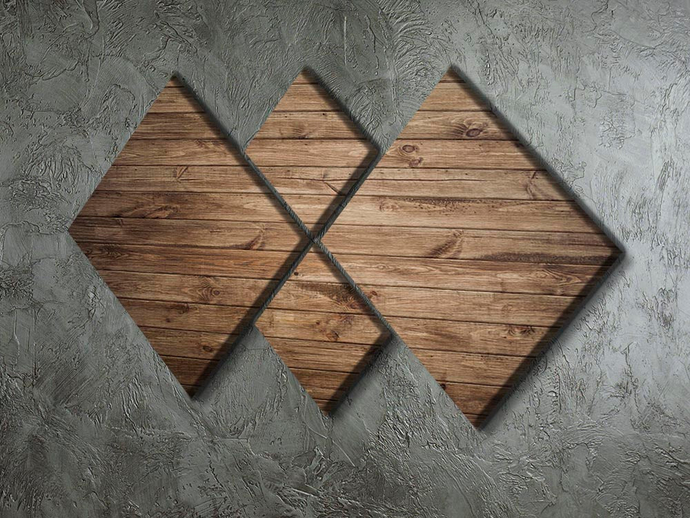Image of wood texture 4 Square Multi Panel Canvas - Canvas Art Rocks - 2
