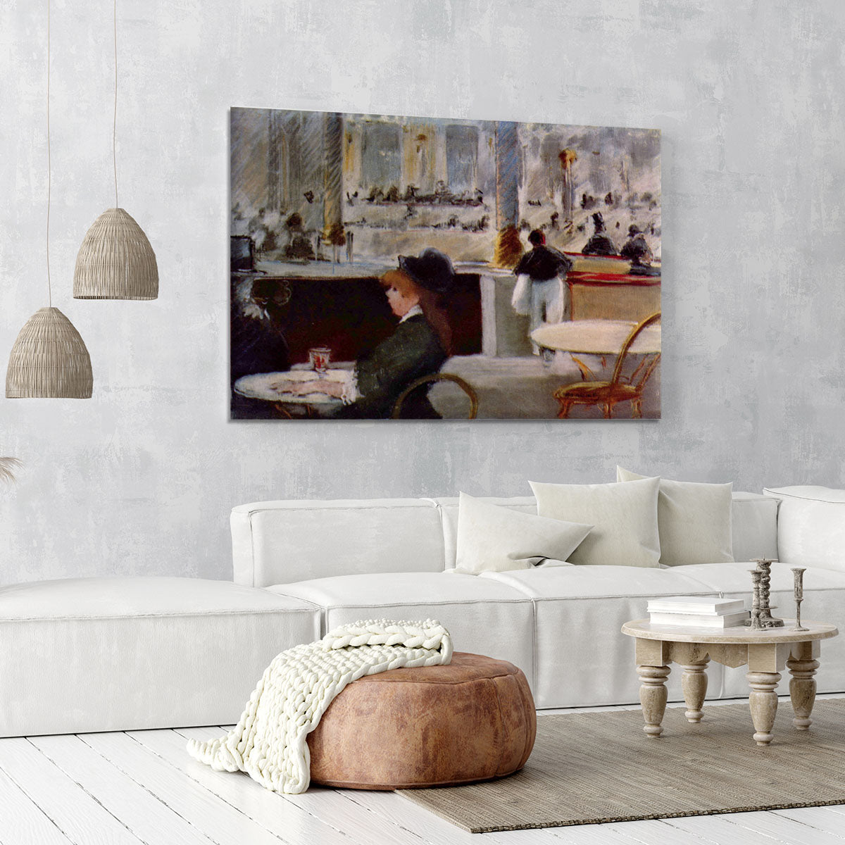 In Cafe 1 by Manet Canvas Print or Poster - Canvas Art Rocks - 6