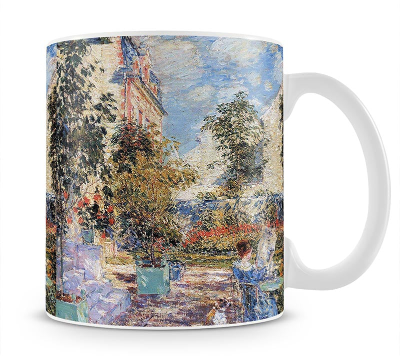 In a French garden by Hassam Mug - Canvas Art Rocks - 1
