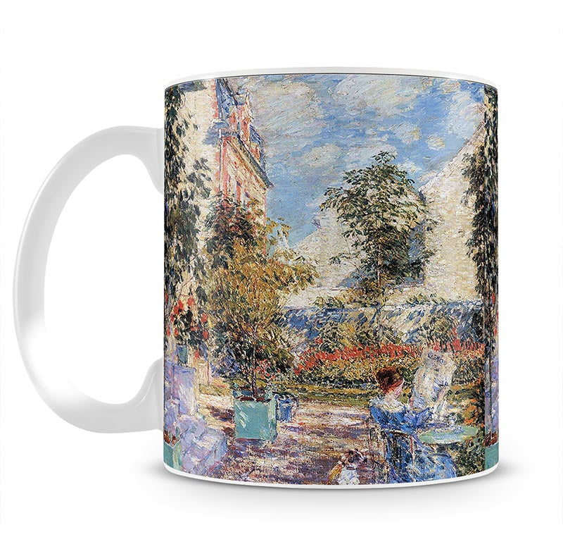 In a French garden by Hassam Mug - Canvas Art Rocks - 1