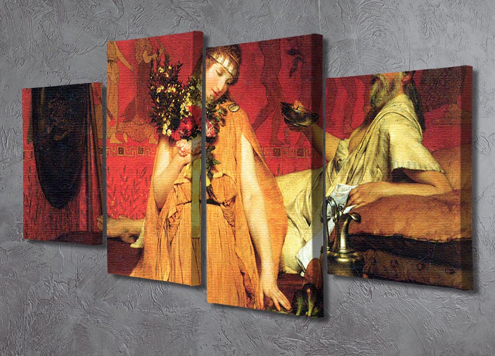 In a state of trepidation by Alma Tadema 4 Split Panel Canvas - Canvas Art Rocks - 2