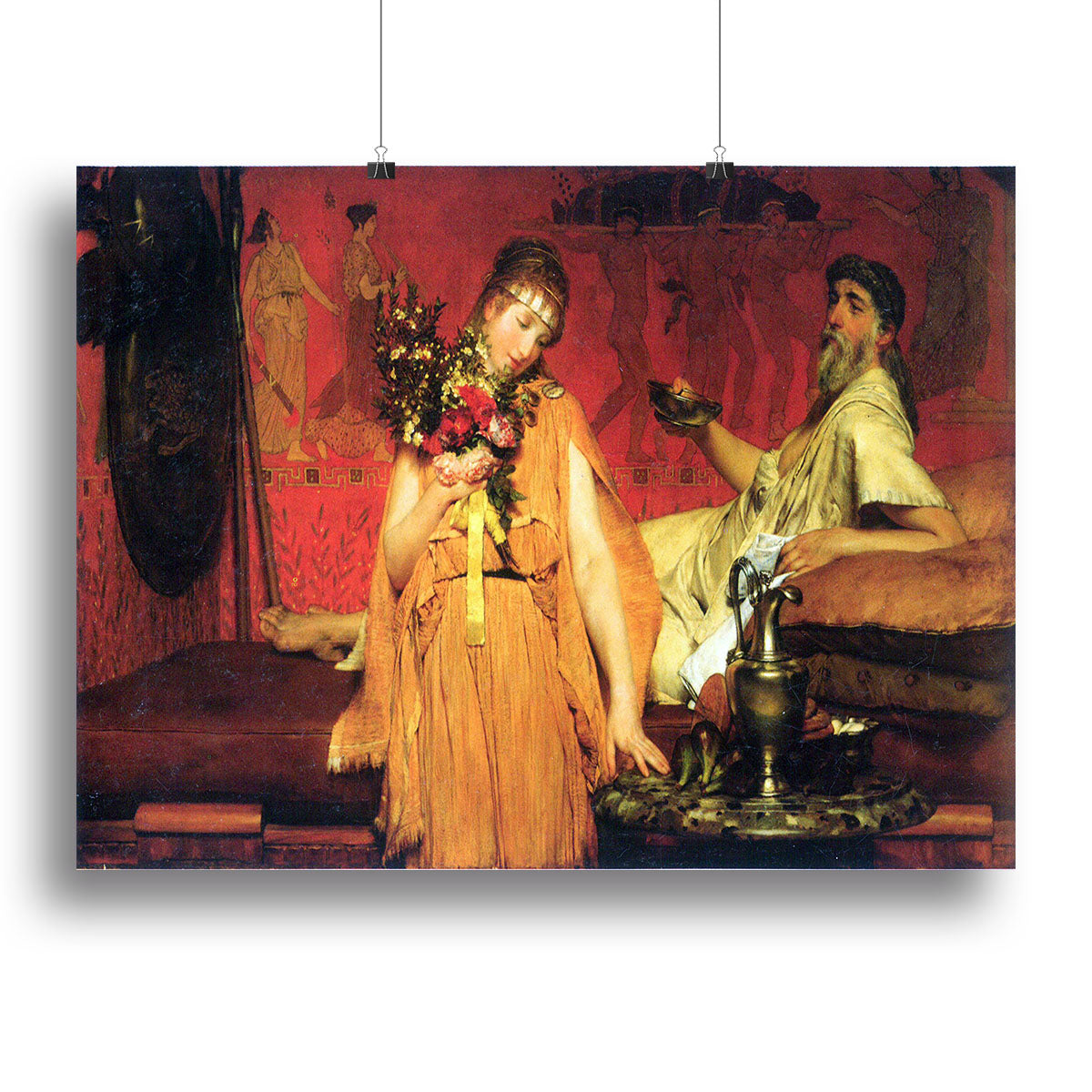 In a state of trepidation by Alma Tadema Canvas Print or Poster - Canvas Art Rocks - 2