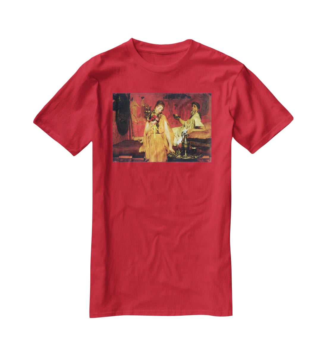 In a state of trepidation by Alma Tadema T-Shirt - Canvas Art Rocks - 4