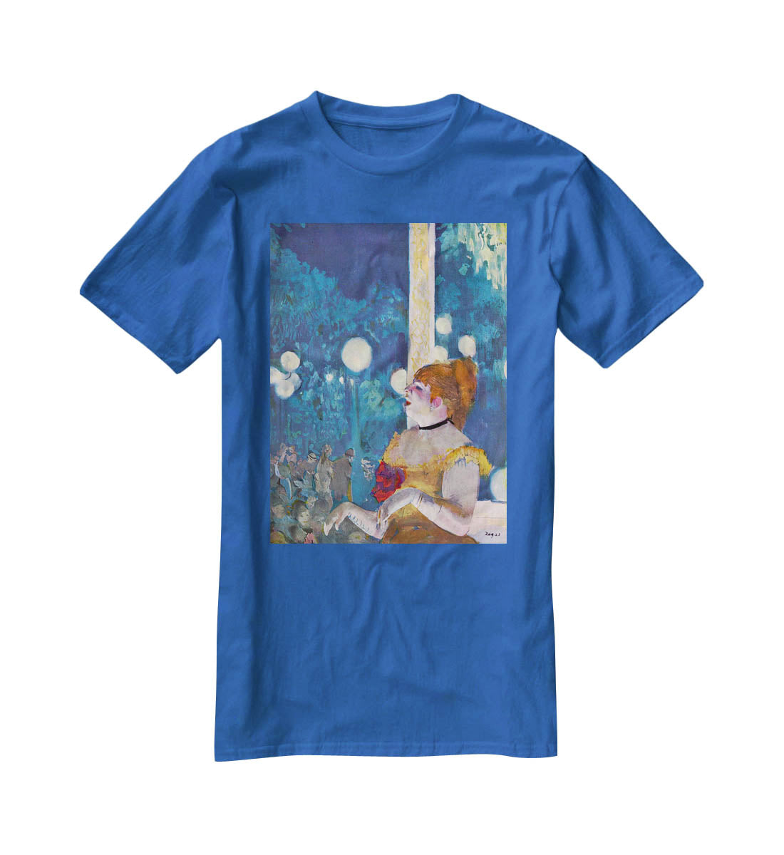 In concert Cafe The Songs of the dog by Degas T-Shirt - Canvas Art Rocks - 2