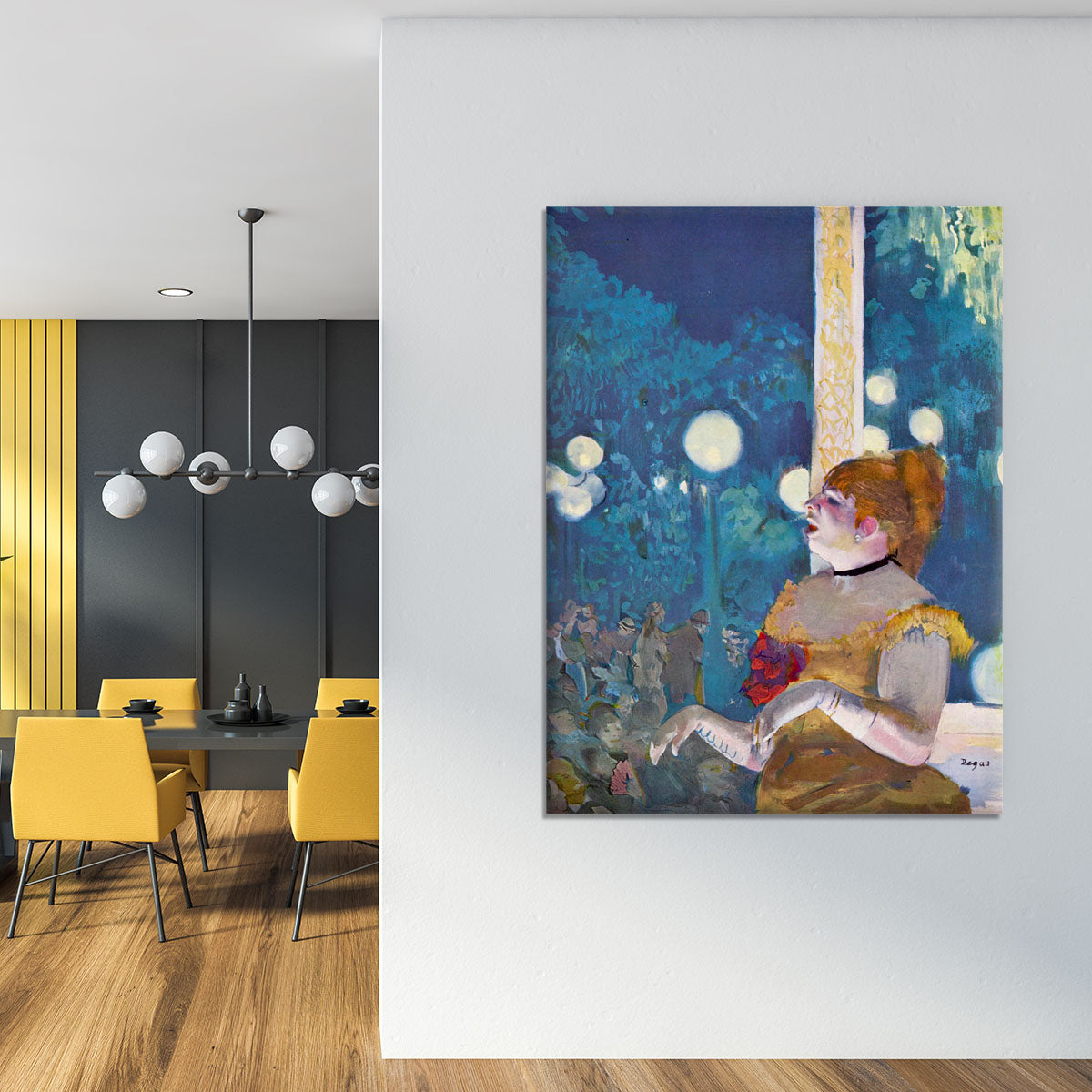 In concert Cafe The Songs of the dog by Degas Canvas Print or Poster - Canvas Art Rocks - 4