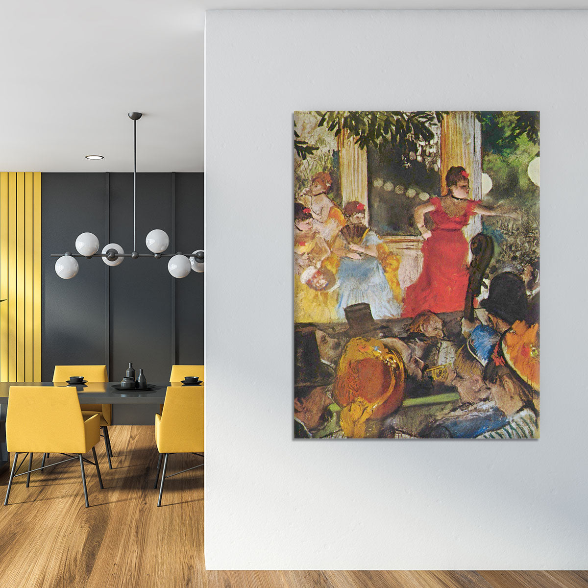 In concert cafe Les Ambassadeurs by Degas Canvas Print or Poster - Canvas Art Rocks - 4