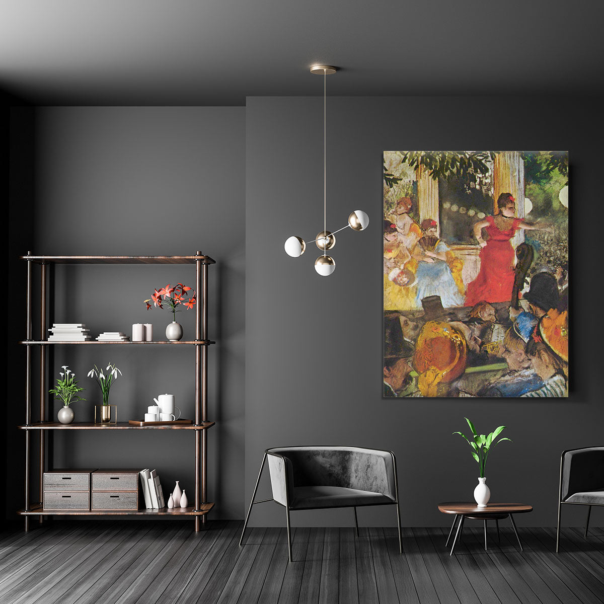 In concert cafe Les Ambassadeurs by Degas Canvas Print or Poster - Canvas Art Rocks - 5
