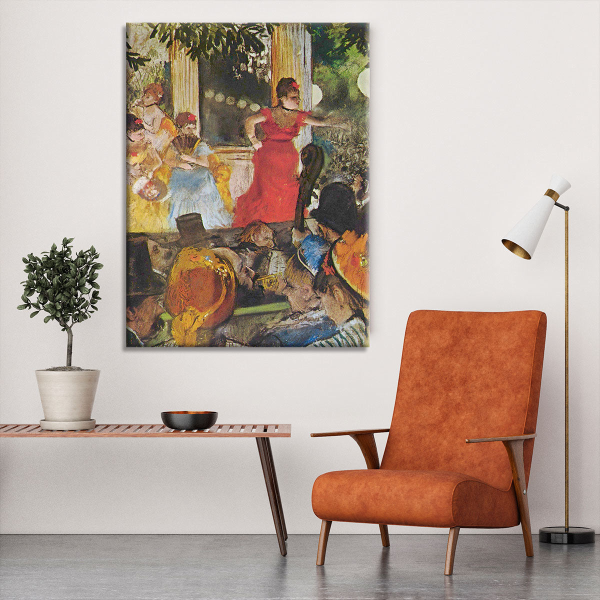 In concert cafe Les Ambassadeurs by Degas Canvas Print or Poster - Canvas Art Rocks - 6