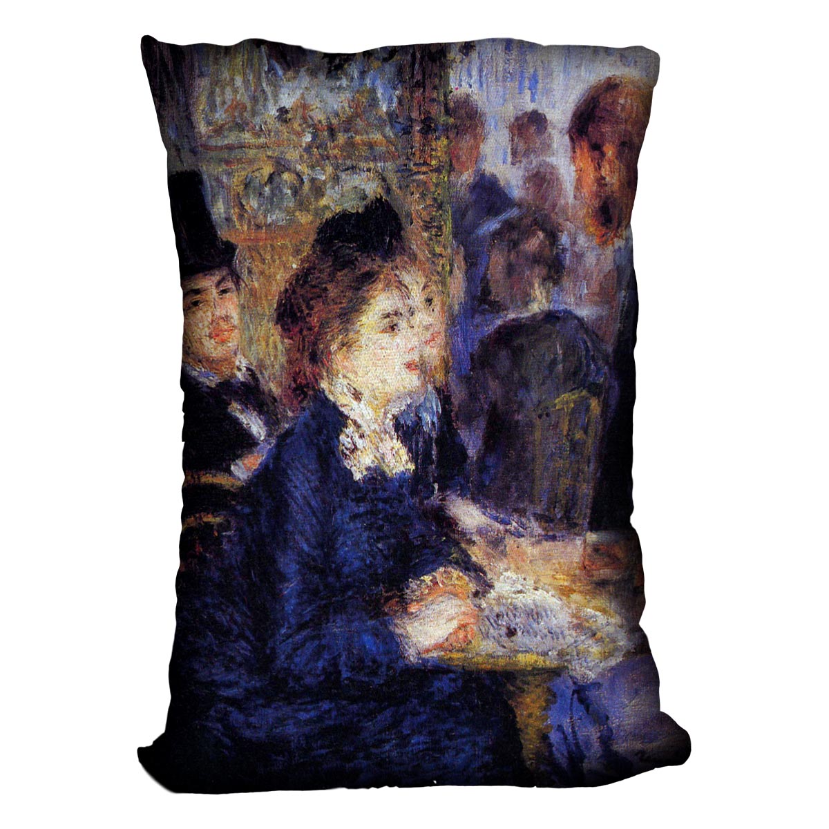 In the Cafe by Renoir Cushion