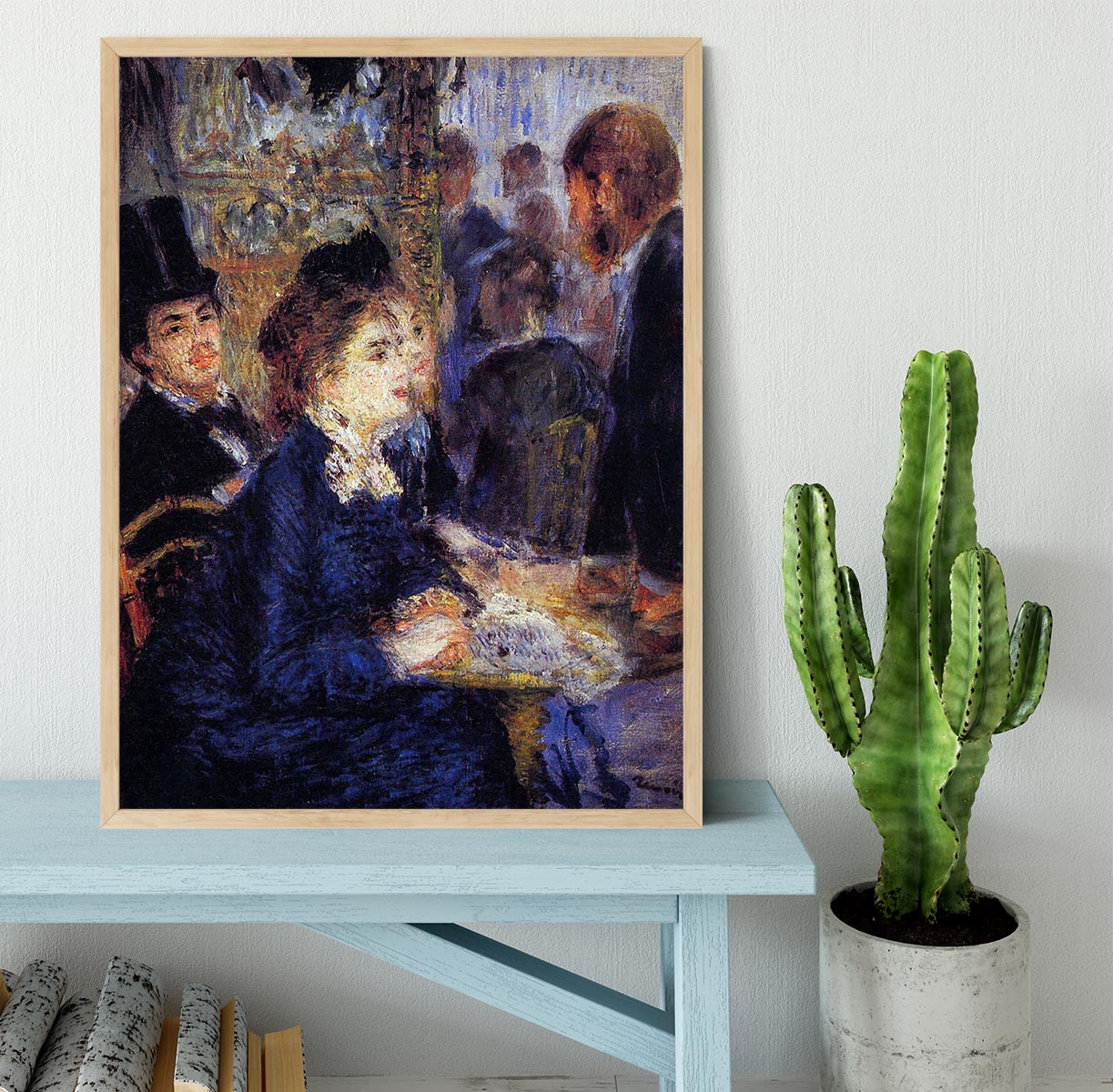 In the Cafe by Renoir Framed Print - Canvas Art Rocks - 4