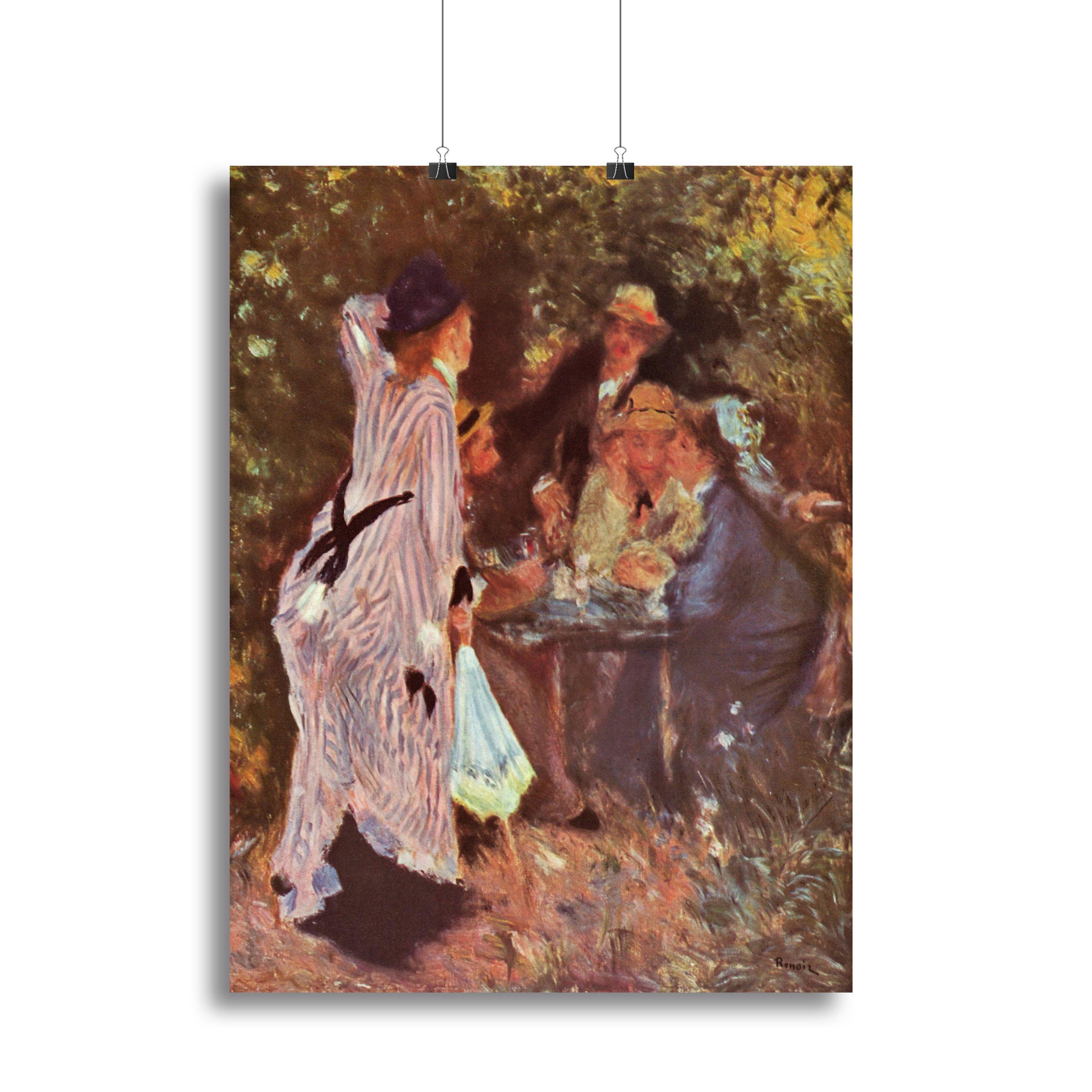 In the Garden in the garden bower of Moulin de la Galette by Renoir Canvas Print or Poster - Canvas Art Rocks - 2