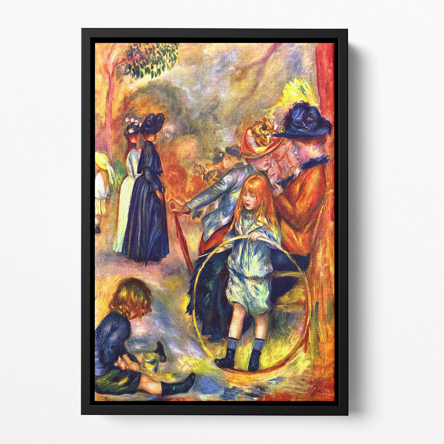 In the Jardin du Luxembourg by Renoir Floating Framed Canvas