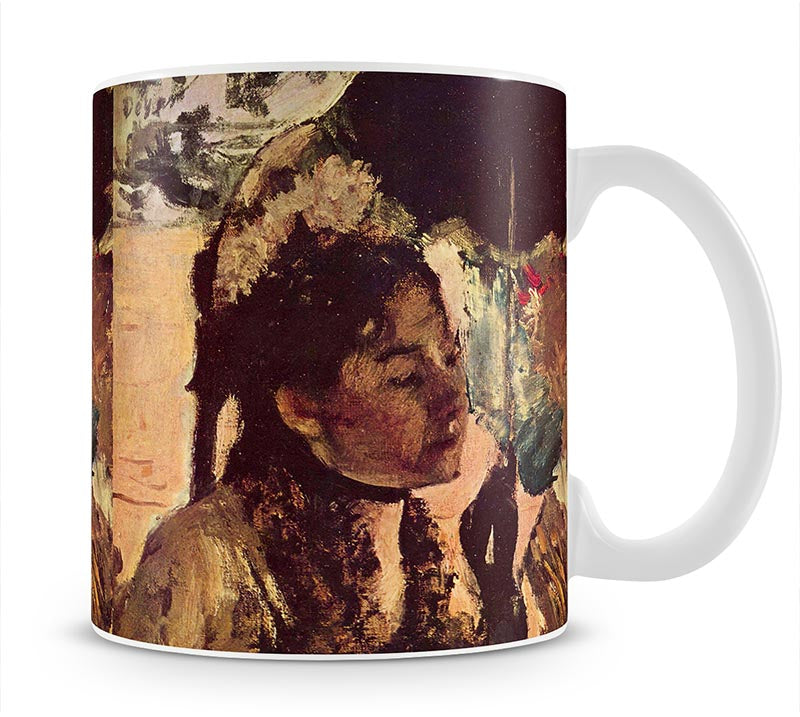 In the Tuileries Woman with Parasol by Degas Mug - Canvas Art Rocks - 1