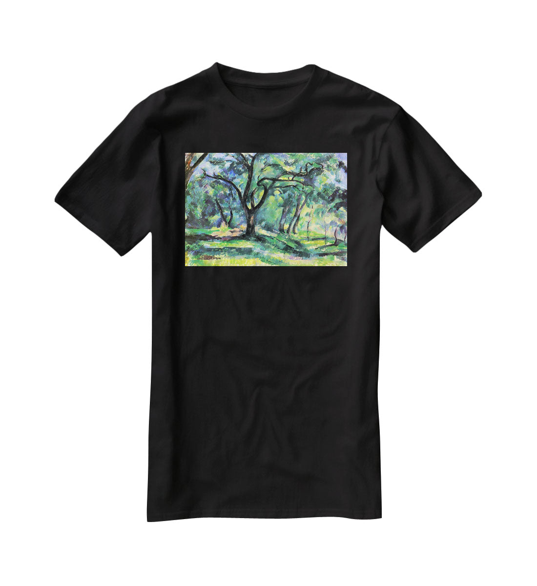 In the Woods by Cezanne T-Shirt - Canvas Art Rocks - 1