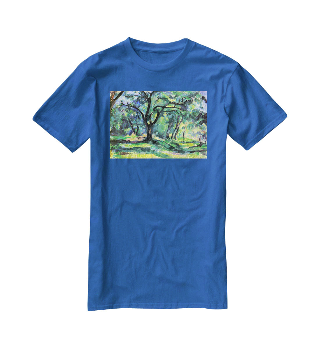 In the Woods by Cezanne T-Shirt - Canvas Art Rocks - 2