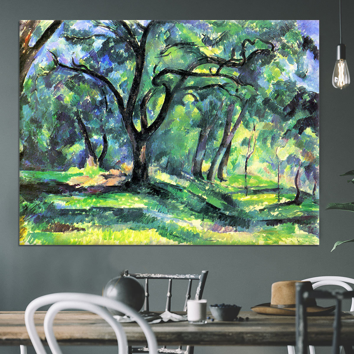 In the Woods by Cezanne Canvas Print or Poster - Canvas Art Rocks - 3