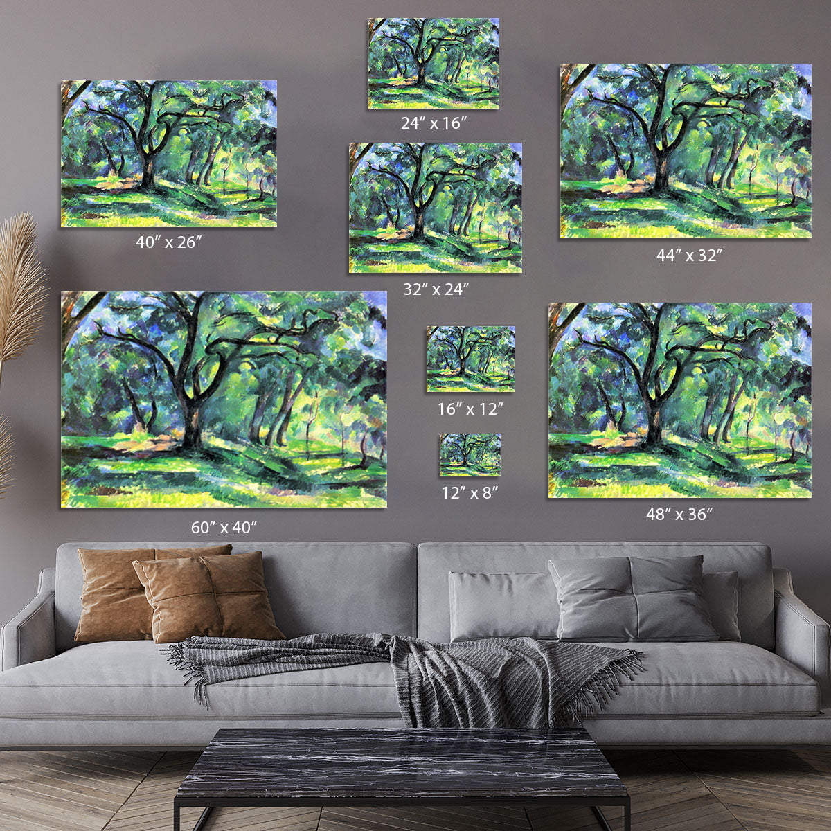 In the Woods by Cezanne Canvas Print or Poster - Canvas Art Rocks - 7
