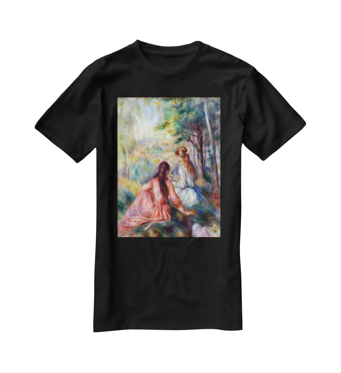 In the meadow by Renoir T-Shirt - Canvas Art Rocks - 1