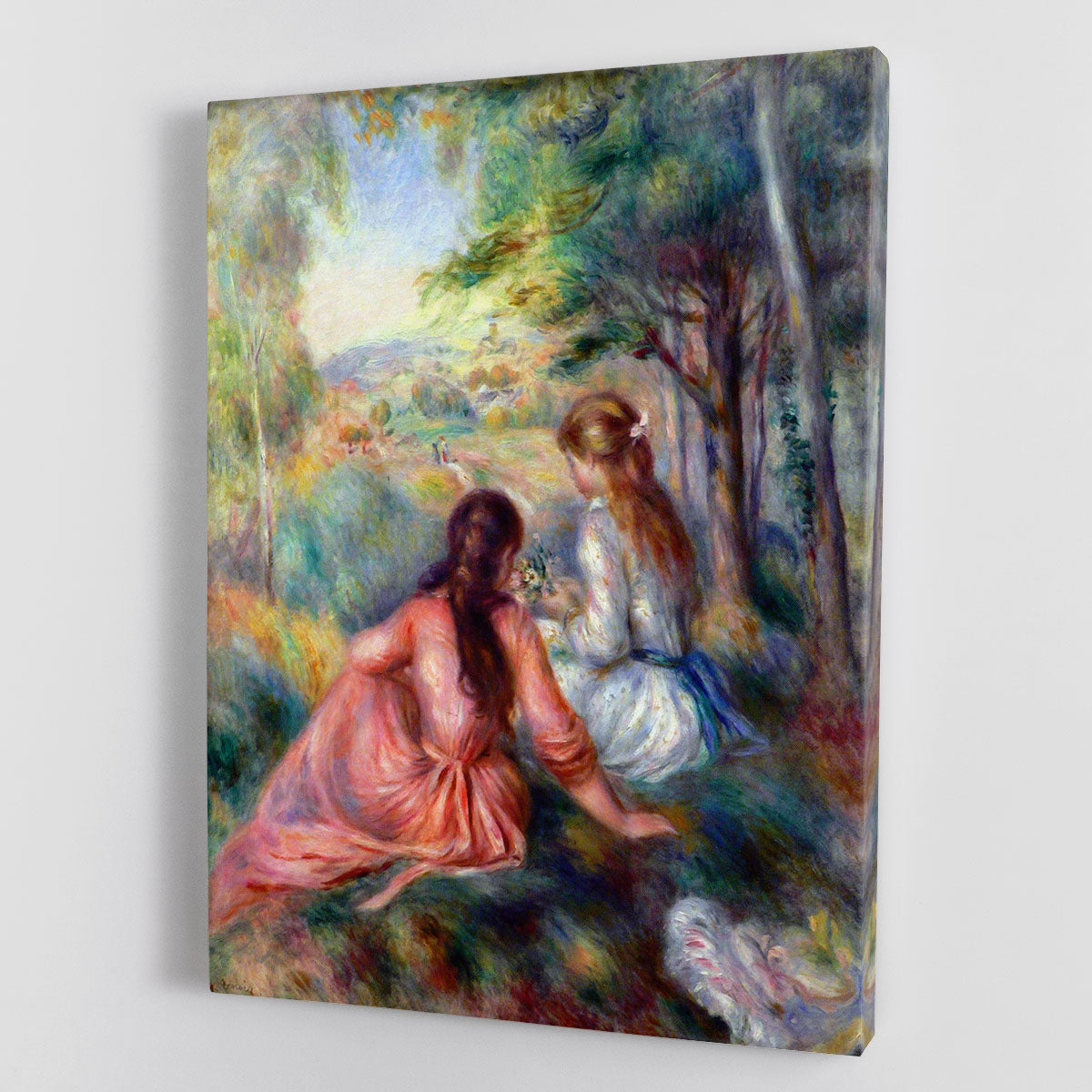 In the meadow by Renoir Canvas Print or Poster - Canvas Art Rocks - 1