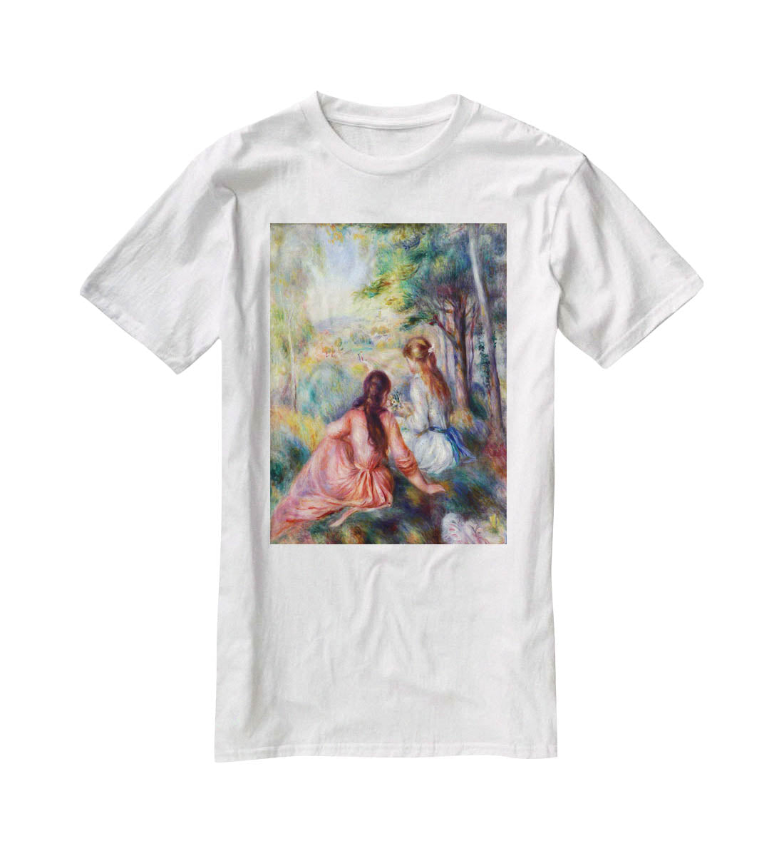 In the meadow by Renoir T-Shirt - Canvas Art Rocks - 5