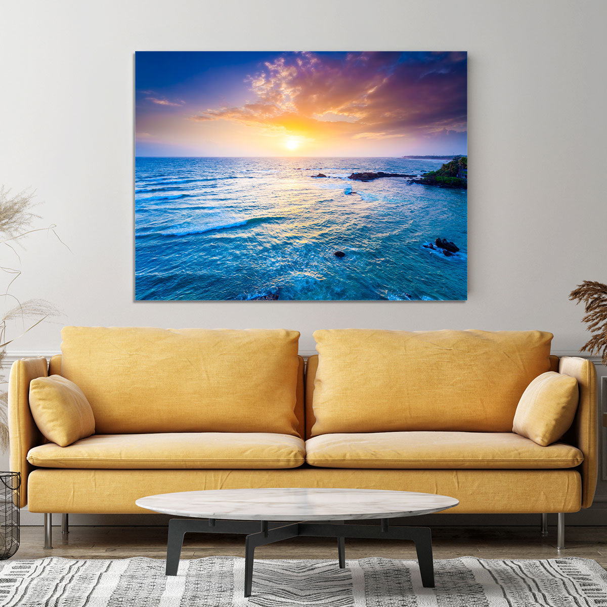 Indian ocean on sunset Canvas Print or Poster - Canvas Art Rocks - 4