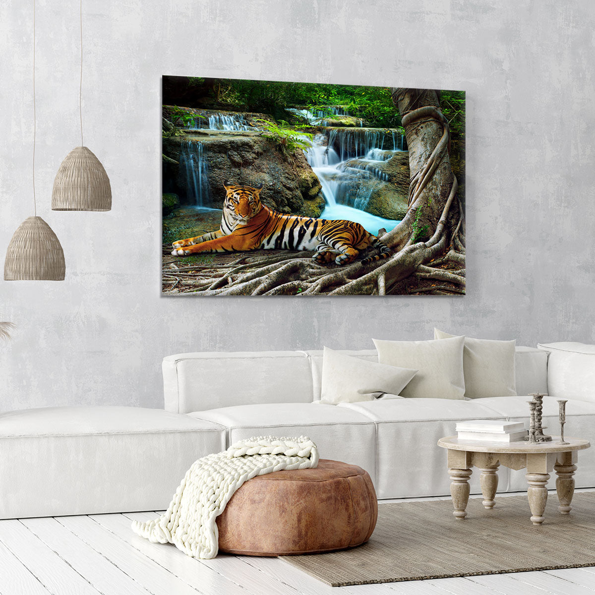 Indochina tiger Canvas Print or Poster - Canvas Art Rocks - 6