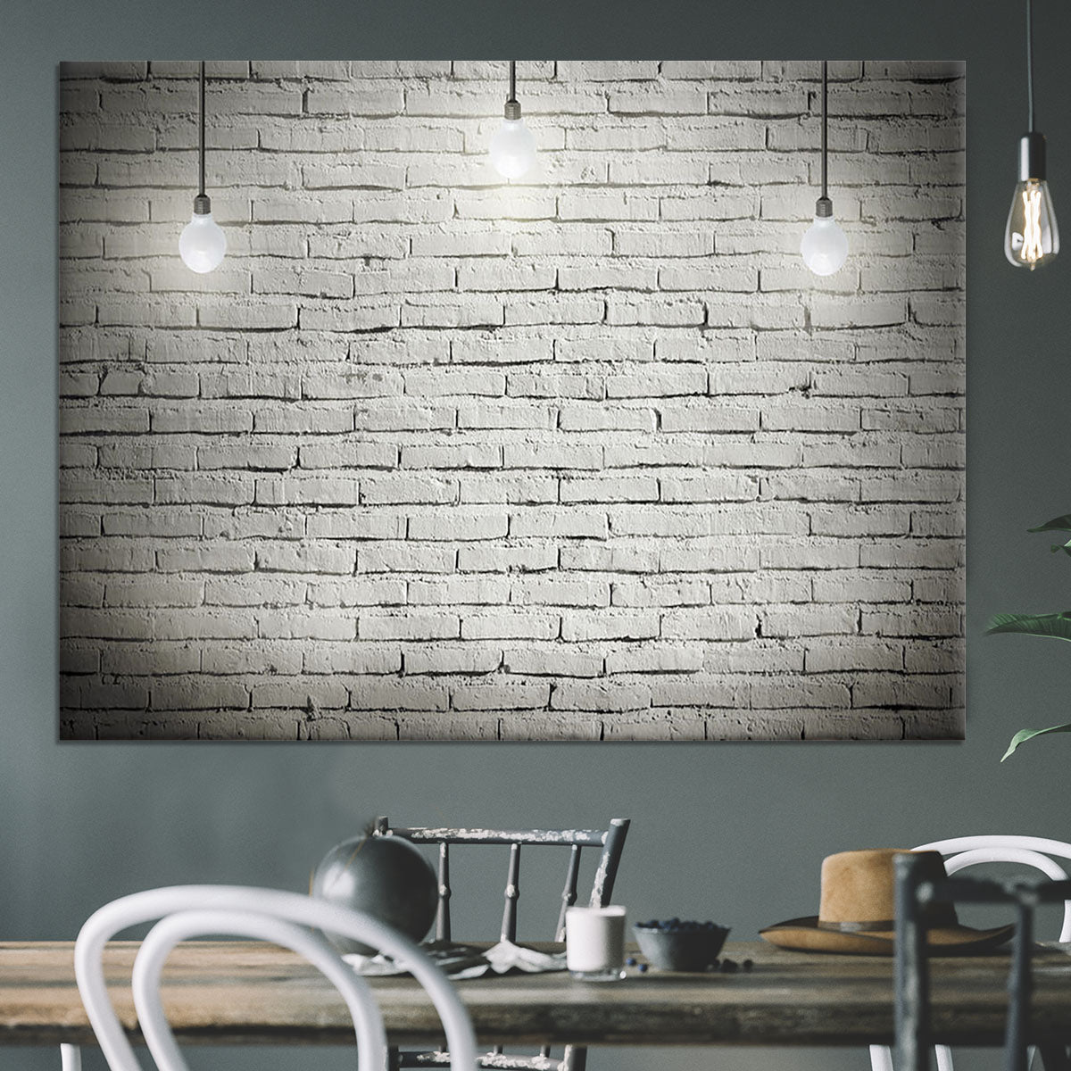 Industrial interior with wooden Canvas Print or Poster - Canvas Art Rocks - 3