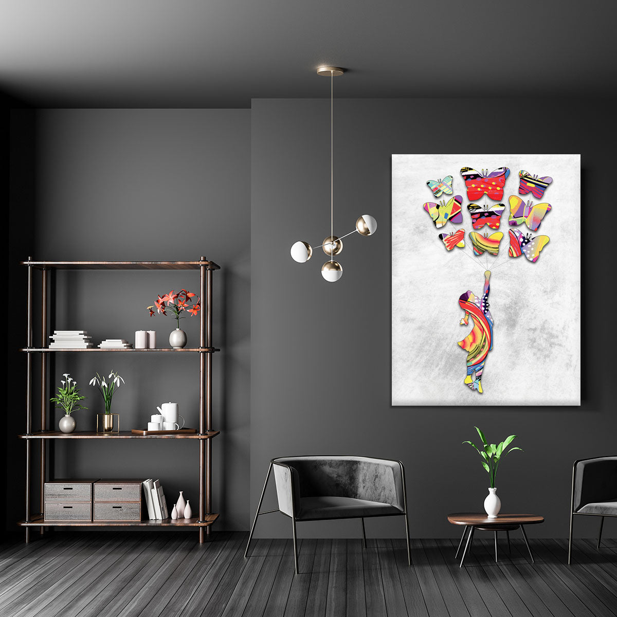 Inspired By Flying Butterflies Canvas Print or Poster - Canvas Art Rocks - 5