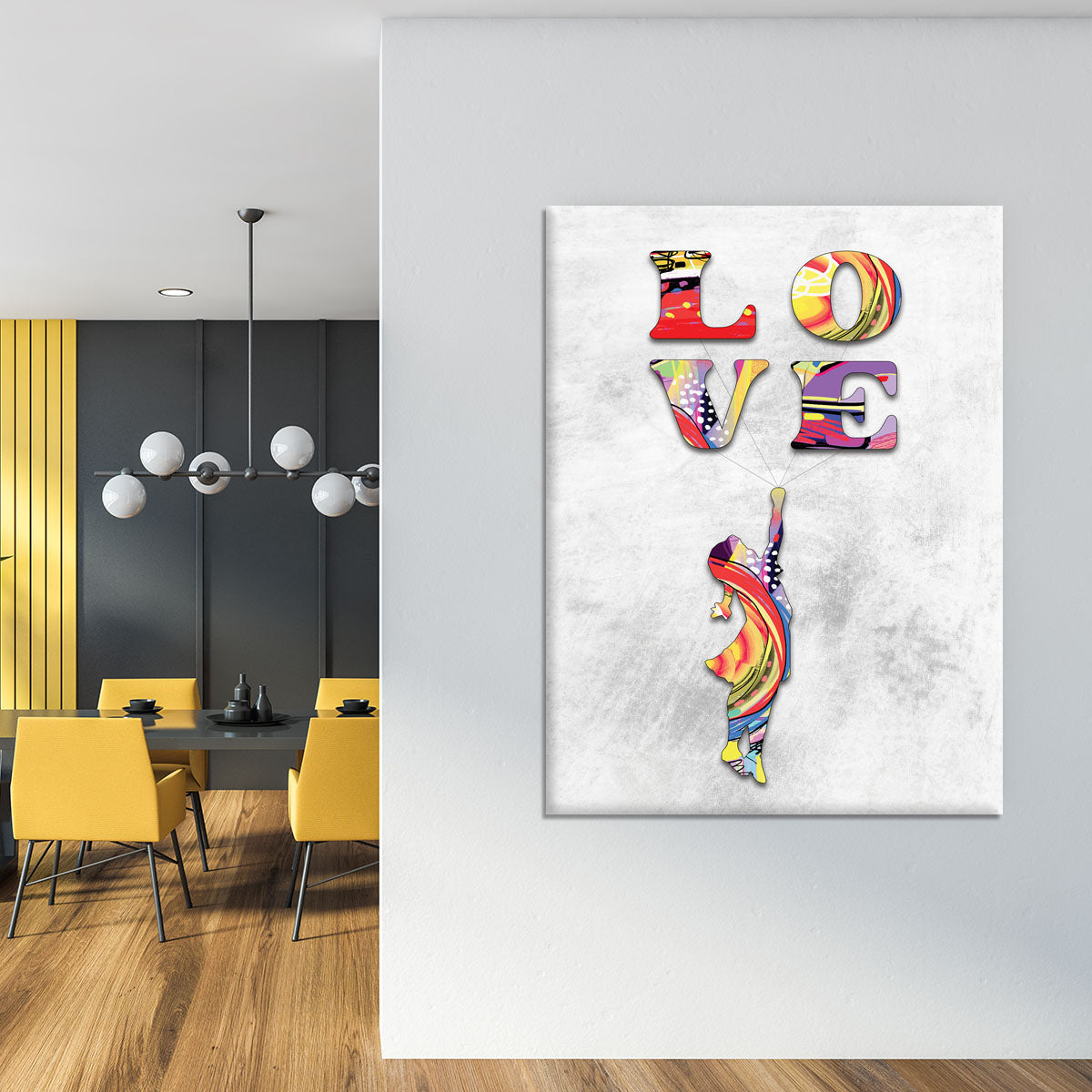 Inspired By Flying Love Canvas Print or Poster - Canvas Art Rocks - 4