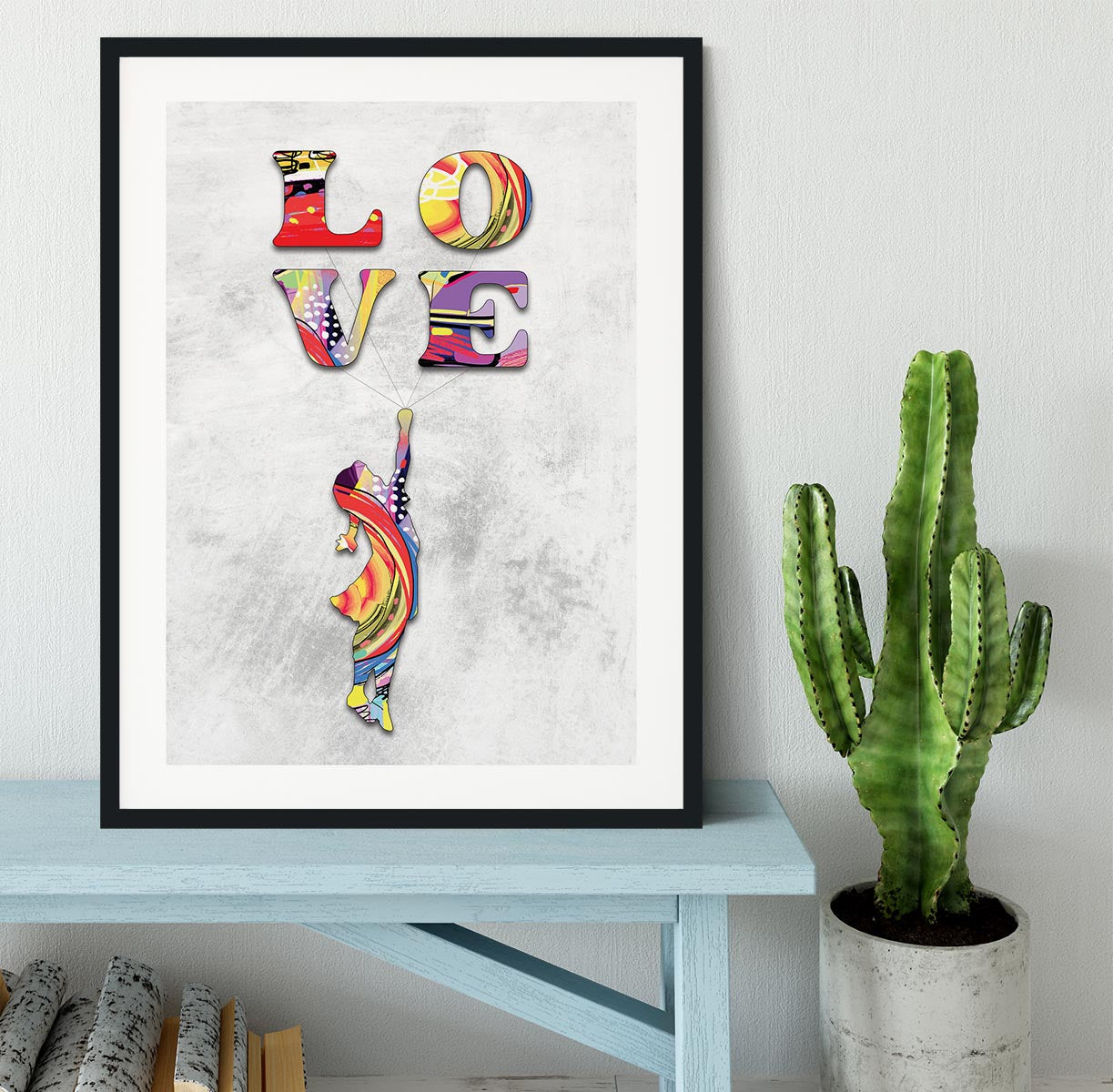 Inspired By Flying Love Framed Print - Canvas Art Rocks - 1