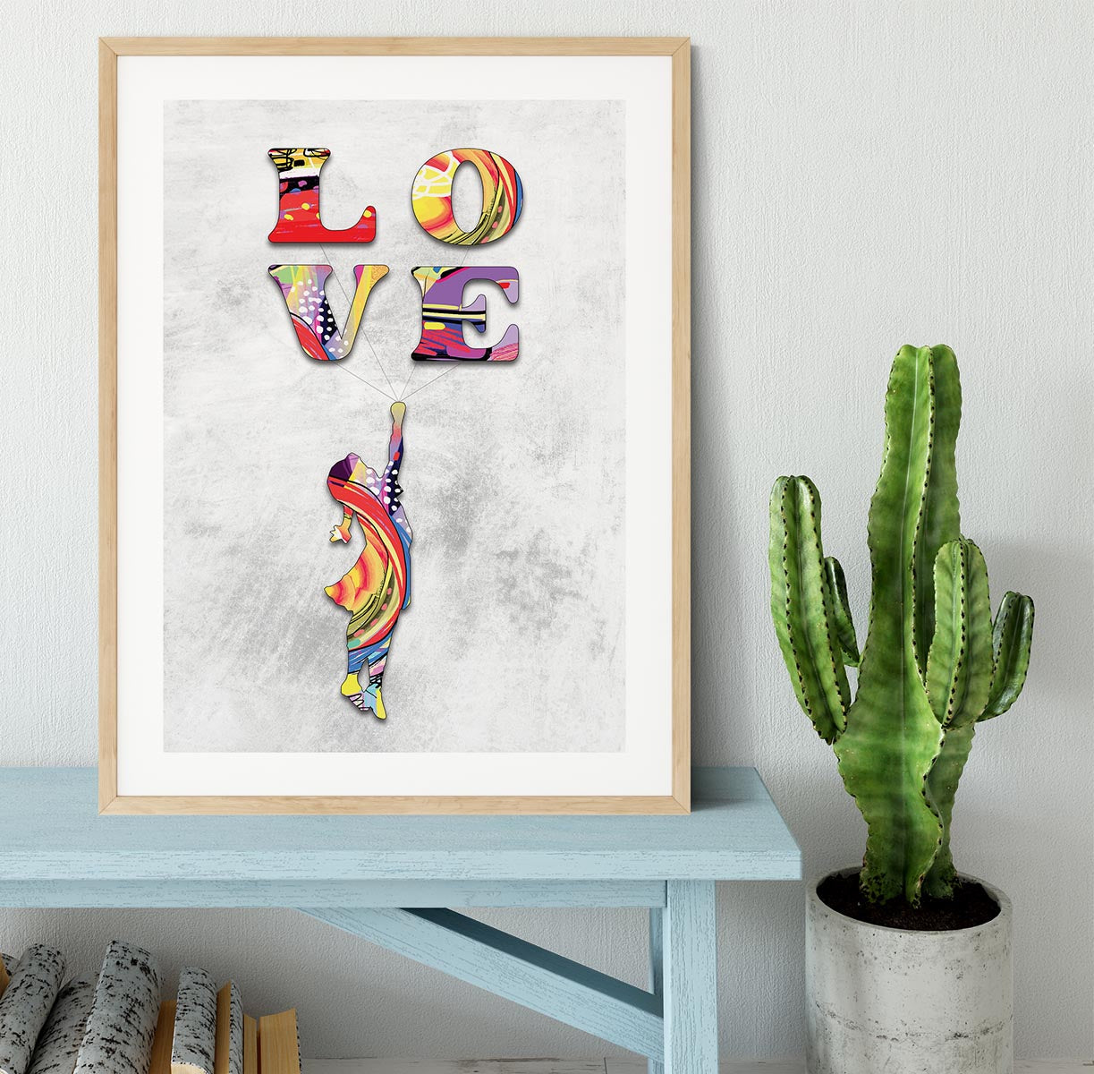 Inspired By Flying Love Framed Print - Canvas Art Rocks - 3