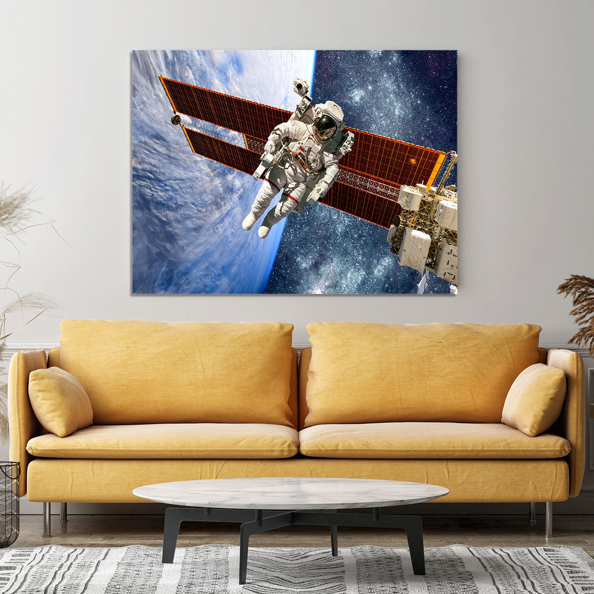 International Space Station and astronaut Canvas Print or Poster - Canvas Art Rocks - 4