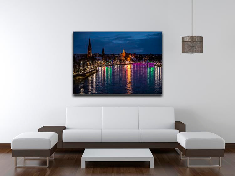 Inverness at night Canvas Print or Poster - Canvas Art Rocks - 4