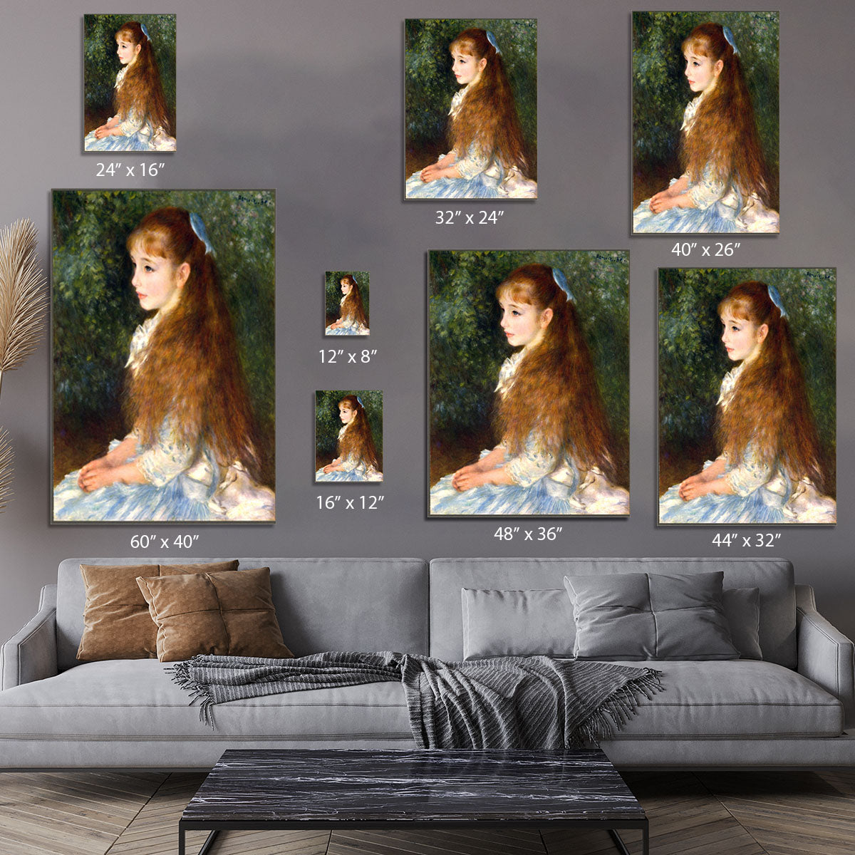 Irene Cahen d Anvers by Renoir Canvas Print or Poster - Canvas Art Rocks - 7