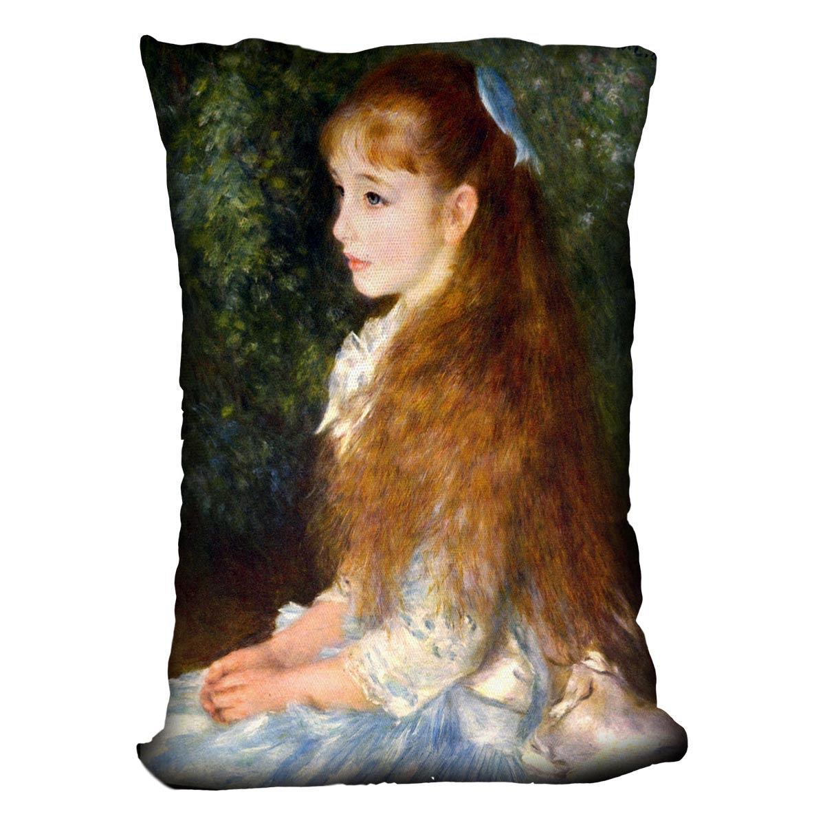 Irene Cahen d Anvers by Renoir Cushion