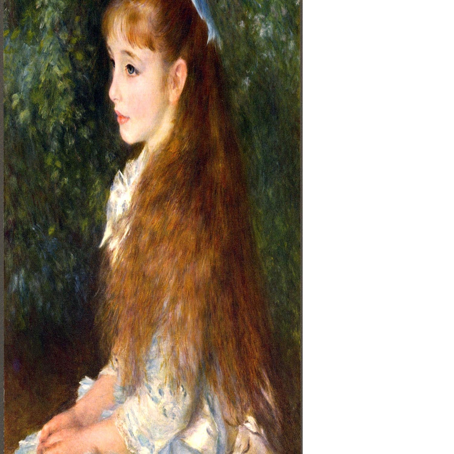 Irene Cahen d Anvers by Renoir Floating Framed Canvas