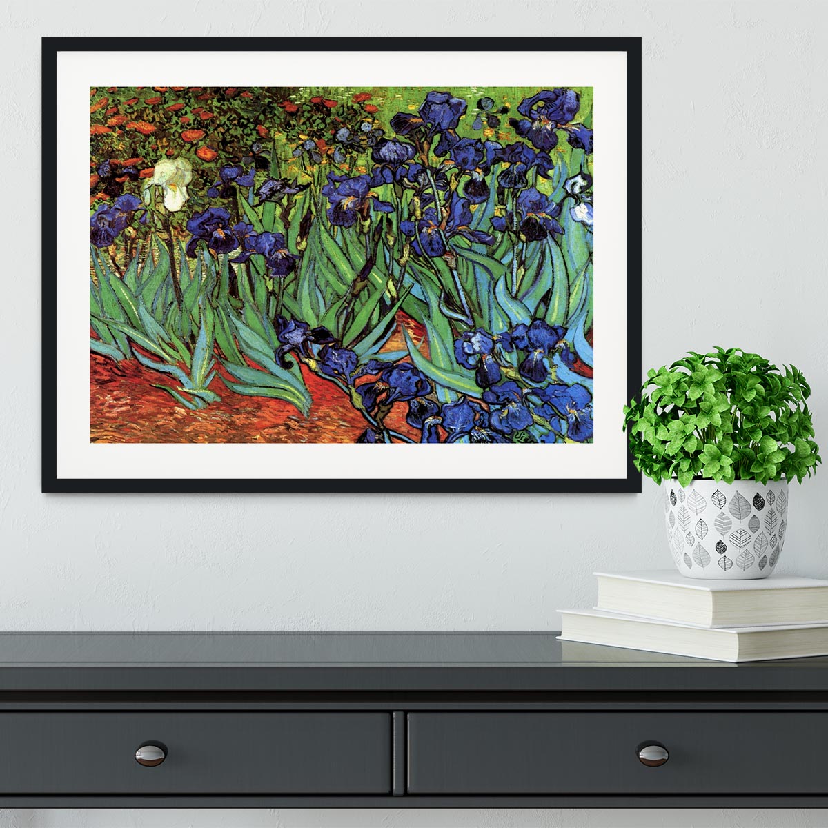 Irises 2 by Van Gogh Framed Print - Canvas Art Rocks - 1