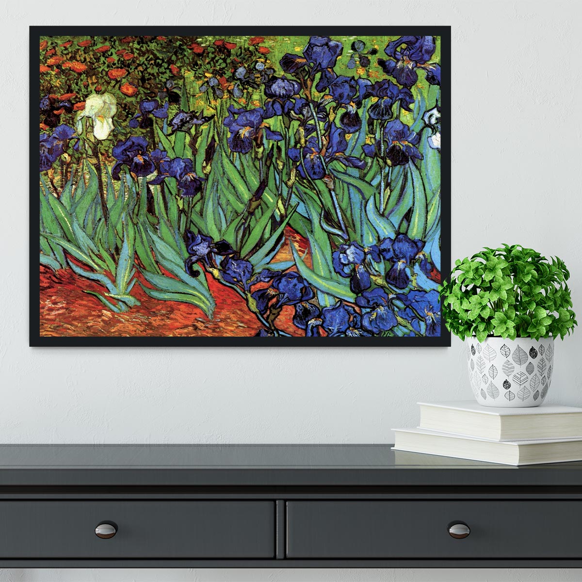 Irises 2 by Van Gogh Framed Print - Canvas Art Rocks - 2