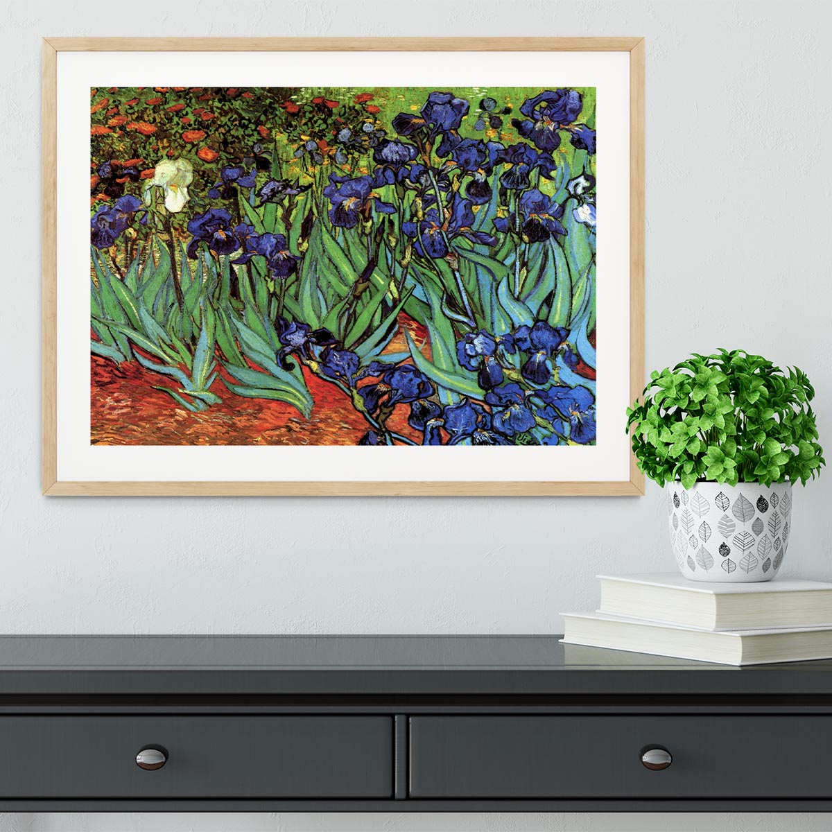 Irises 2 by Van Gogh Framed Print - Canvas Art Rocks - 3
