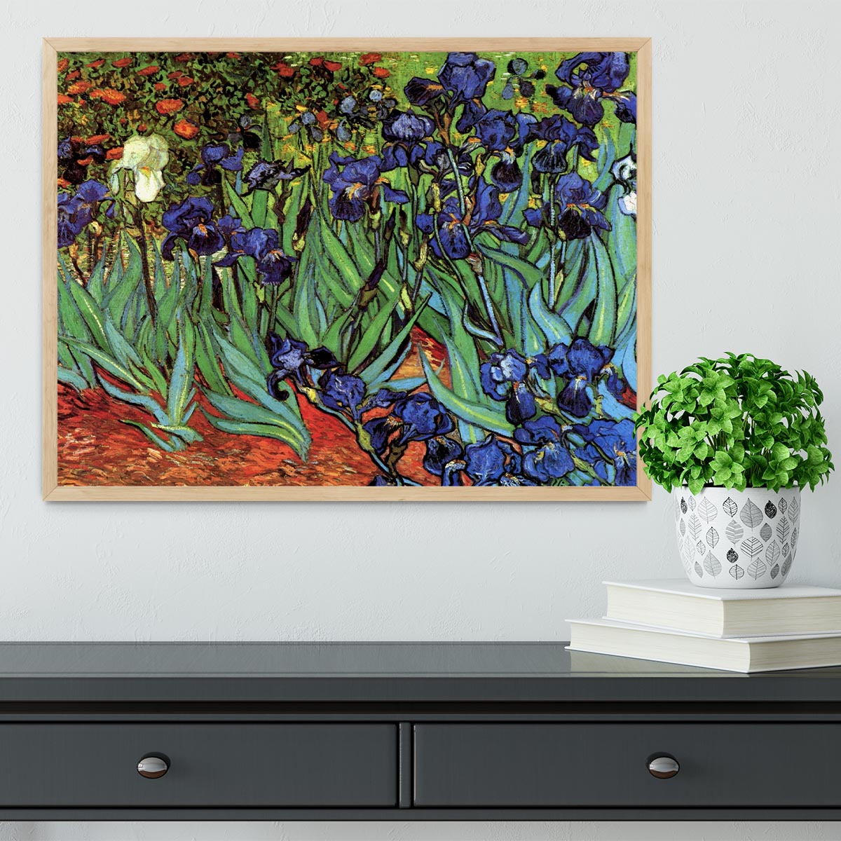 Irises 2 by Van Gogh Framed Print - Canvas Art Rocks - 4