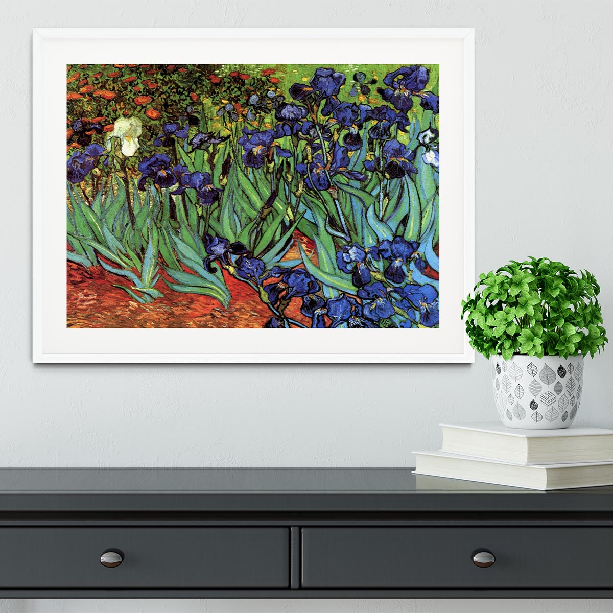Irises 2 by Van Gogh Framed Print - Canvas Art Rocks - 5