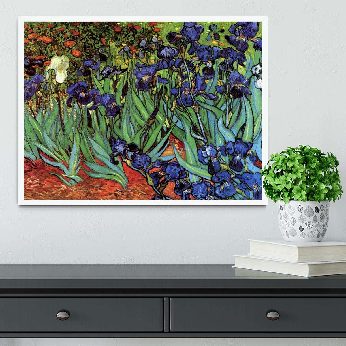 Irises 2 by Van Gogh Framed Print - Canvas Art Rocks -6