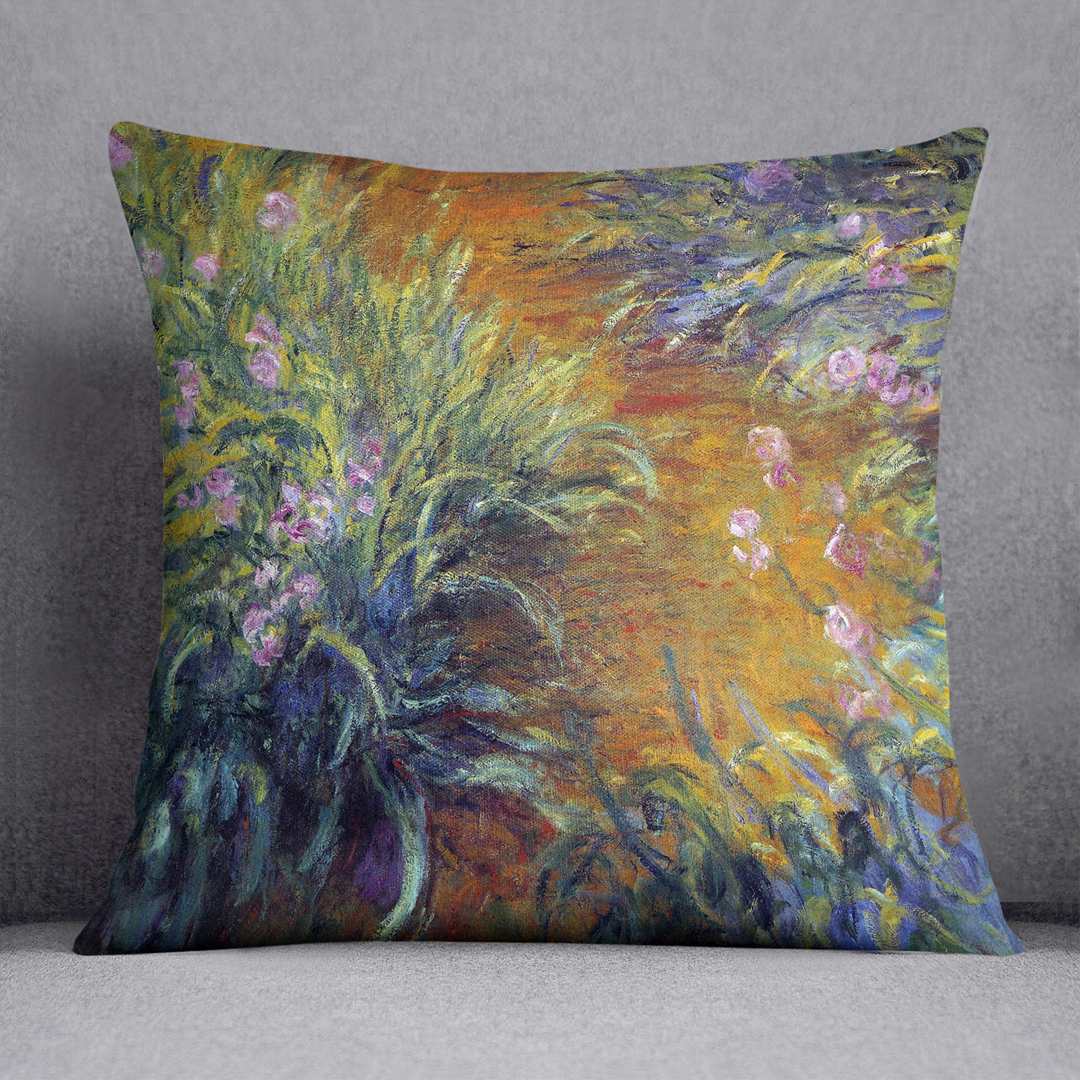 Irises by Monet Cushion