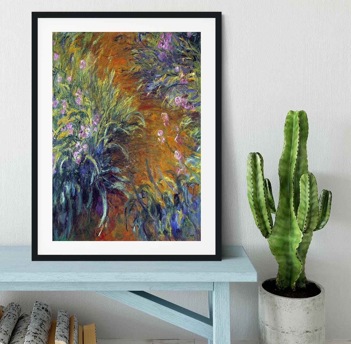 Irises by Monet Framed Print - Canvas Art Rocks - 1