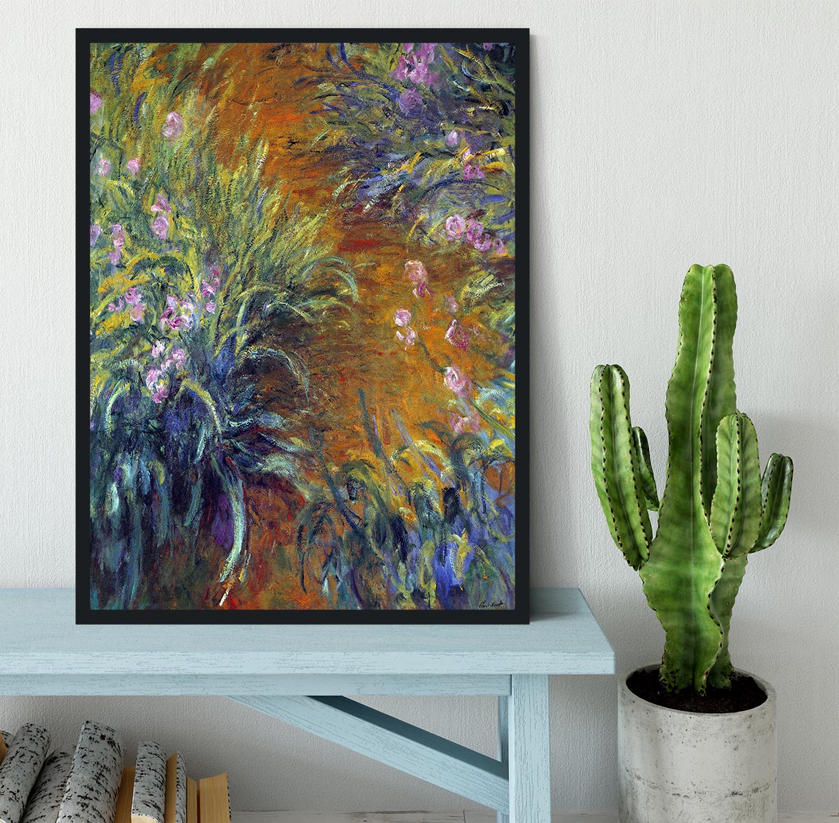 Irises by Monet Framed Print - Canvas Art Rocks - 2