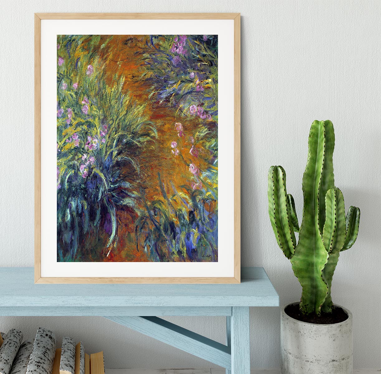 Irises by Monet Framed Print - Canvas Art Rocks - 3