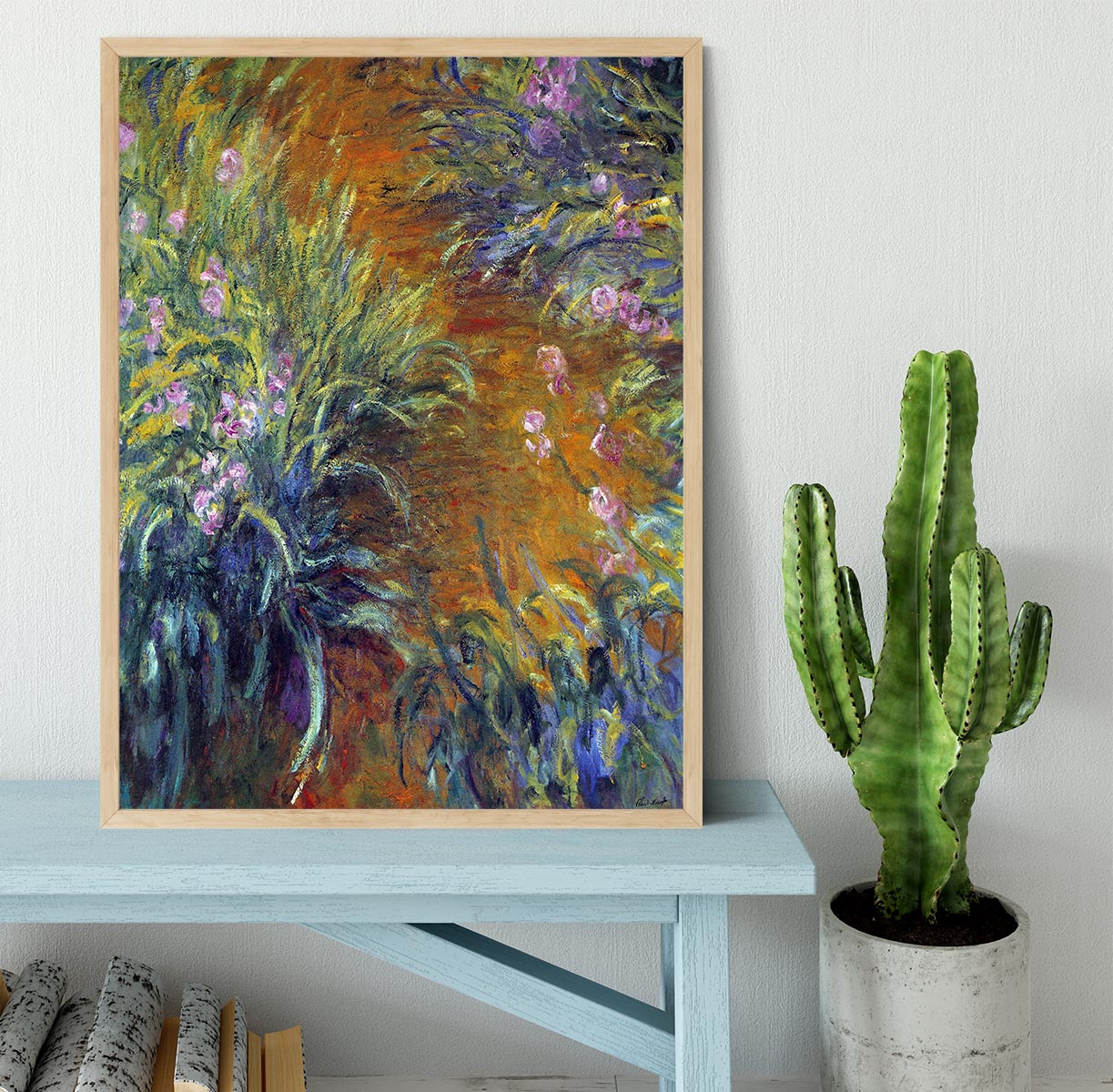 Irises by Monet Framed Print - Canvas Art Rocks - 4