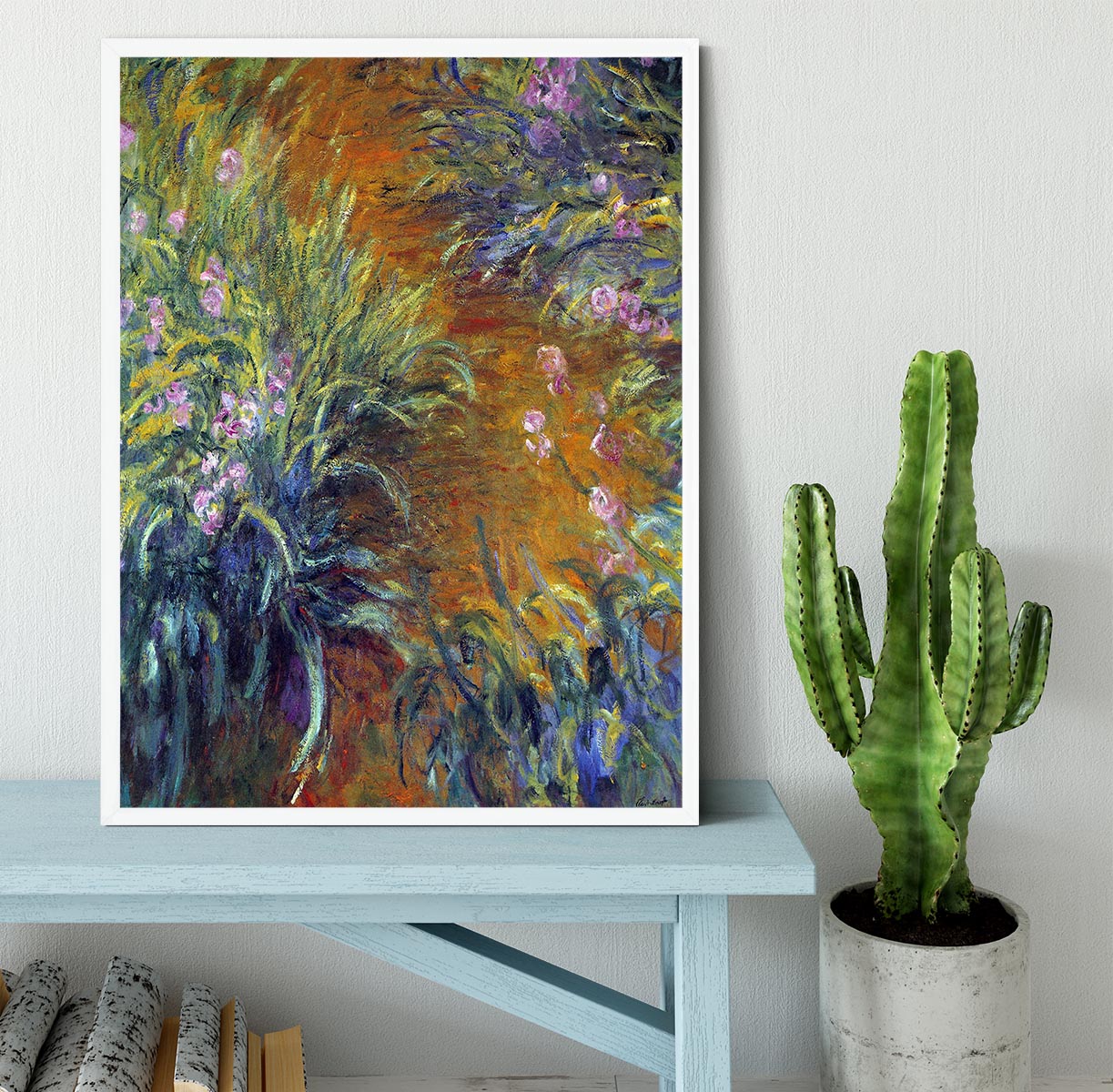 Irises by Monet Framed Print - Canvas Art Rocks -6