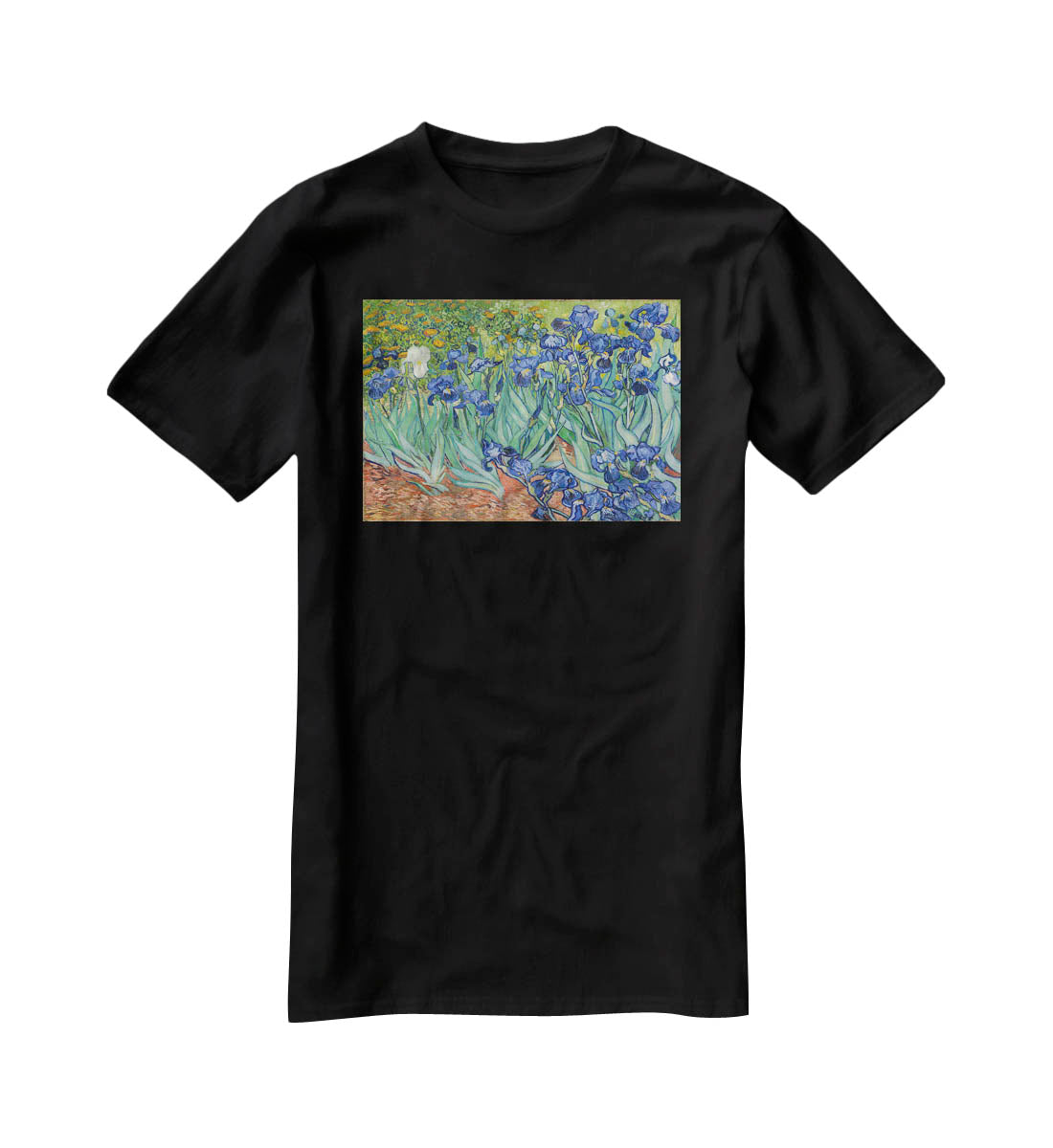 Irises by Van Gogh T-Shirt - Canvas Art Rocks - 1