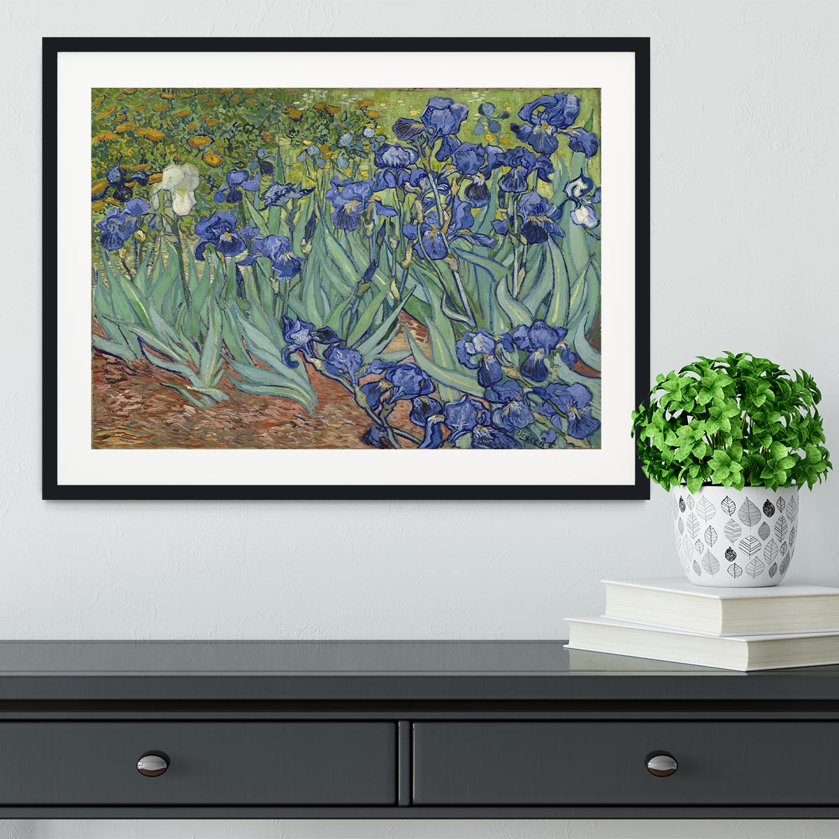 Irises by Van Gogh Framed Print - Canvas Art Rocks - 1